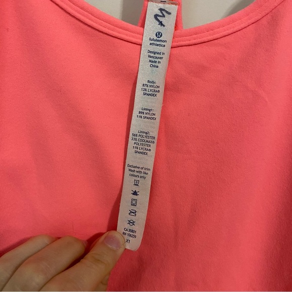 Lululemon Neon Pink Power Y Tank size 4 - Picture 6 of 11